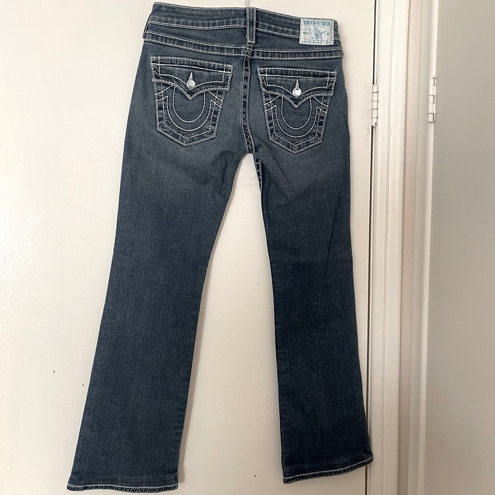 ✨True Religion Billy Swarovski Crystal Low Rise Jeans ✨
